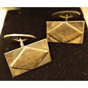 Vintage, Estate Danish Silver Cufflinks A. Dragsted 925S, marked AD